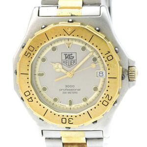 TAG HEUER 3000Proffesional 200M Gold Plated Steel Mens Watch 934.206